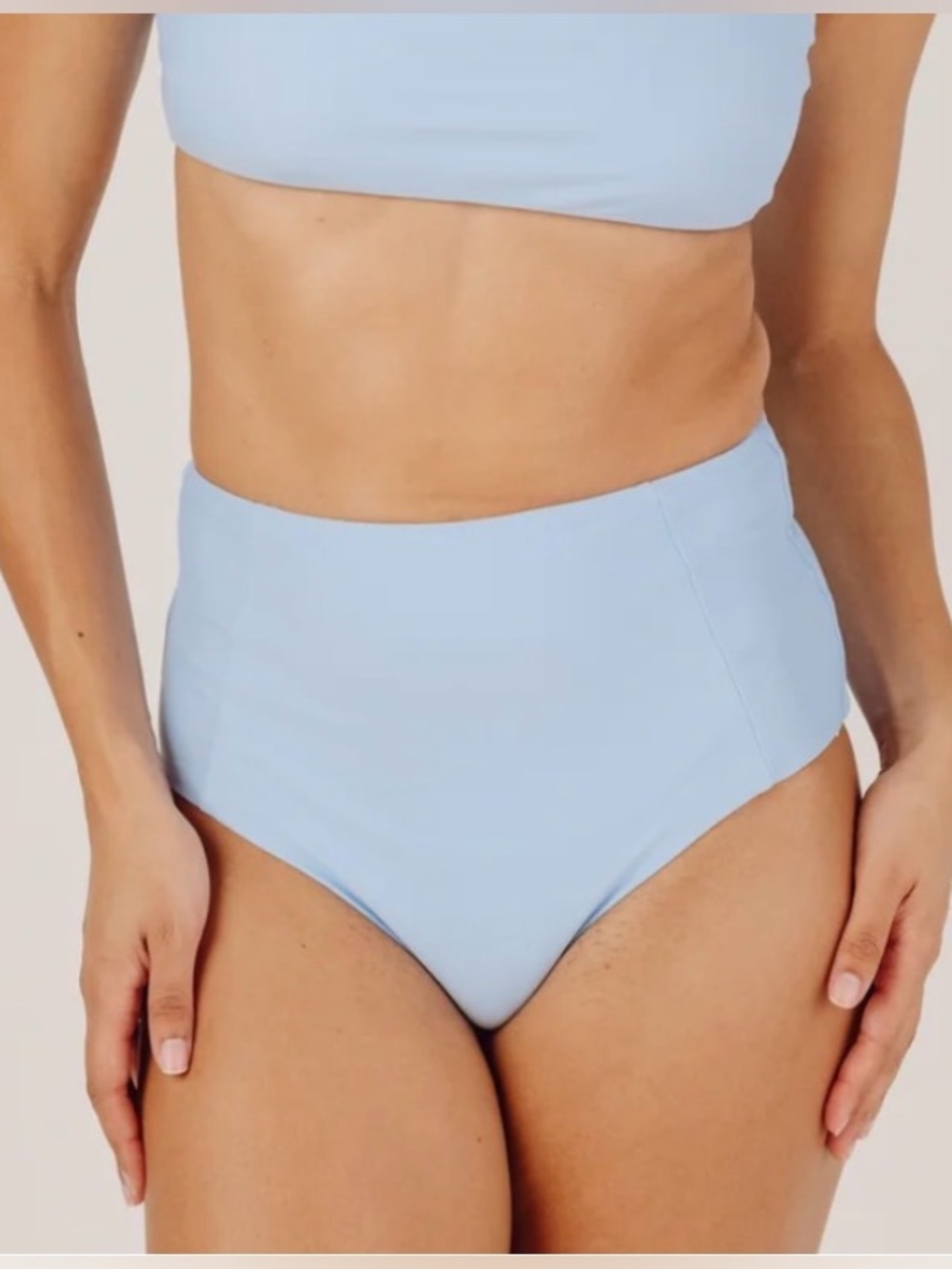 Minnow Peri Blue High Waisted Bikini Bottom XL NWT Luxury Flattering Comfort